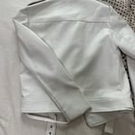 Missguided White Faux Leather Moto Biker Jacket  Photo 3