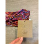 Stone Fox Swim  Purple Print Bijou Bikini Bandeau Top BNWT Size XL Photo 4