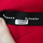 Proenza Schouler Red Puff Sleeve Tie Top Photo 6