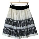 Anthropologie NWT  Girls From Savoy A-line skirt black tassel design L Whimsigoth Photo 0