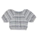 Madewell Jacquard Keyhole Striped Crop Top XS Photo 4