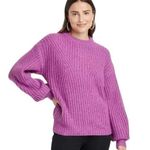 A New Day Size Medium Purple Crewneck Pullover Sweater. Photo 0