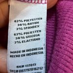 Wildfox  Magenta Pink Waffle Knit V-Neck Long Sleeve Top Cozy Casual Sz L Photo 6