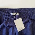 & Other Stories Leopard Print Jacquard Satin Wide Leg Pants NWT Navy Size 6 $79 Photo 8