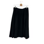 Kate Spade  Box Pleated Midi Skirt‎ Black Size 12 Photo 7