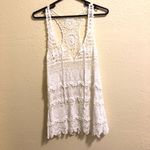 Boho Gypsy Beach Swim Cover Up White S Photo 2