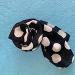 UNBRANDED polka dot semi sheer scarf Black Photo 3