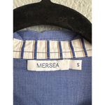 Womens Mersea Essential Tie Waist Shirt Dress in French Blue size S Quiet Luxury Photo 4