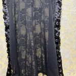Victoria's Secret  Black Lace Chemise with Eyelet Detail lace satin XS Photo 7