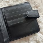 Coach Vintage  black genuine leather bifold wallet with snap closure coin pocket Photo 2