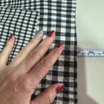 Habitat  Women's Black White Plaid Button Down Shirt Size S Lagenlook Oversized Photo 9