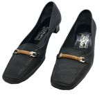 Salvatore Ferragamo  Black Leather Pump Shoes 7B Photo 2