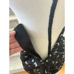 Milly Silk Black Abstract Tan Print Ruched Pencil Skirt Photo 3