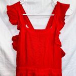 Altar'd State  Red Sleeveless Ruffle Sleeve Mini Dress size small Photo 1