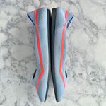 Rothy's The Point Soft Blue Orange Line Ballet Flats Size 8.5 Photo 4