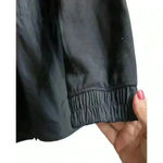 Athleta  Women's Triumph Hybrid Crewneck Sweatshirt Oversized Black Small Photo 5