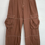 Wild Fable  Women's Mid-Rise Baggy Cargo Pants Size 12R Rugged Twill Cotton NWT Photo 0