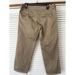 Joie  Womens Size‎ 8 Khaki Crop Pants Casual 100% Cotton Utility Style Photo 1