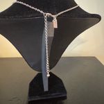 Kate Spade Infinity & Beyond Knot Mini Necklace Clear/Silver Photo 4