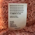 Free People  Oasis Oversized Tunic Sweater Chunky Knit Pink Fuzzy Photo 5