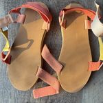 Adjustable Velcro Sandals Orange Size 8 Photo 2
