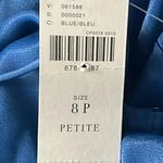 Anthropologie Royal Blue open back slip satin Mini Dress Photo 8
