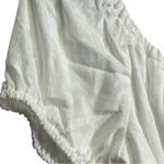 SO  Dress Womens Large White Off Shoulder Open Side Rehearsal Dinner Relaxed NWT Photo 4