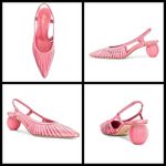 Cult Gaia ππ Alia Slingback Mule Heels ~ Pink Photo 7