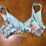 Skye Swimwear Skye Blue Tropical Floral Birds of Paradise Bikini Top Women’s Size Small Photo 3