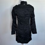 ZARA  Limited Edition Long Sleeve Satin Ruched Mini Dress Size M new with tags Photo 6