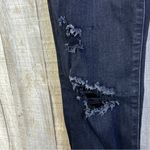 American Eagle  Straight Leg Skinny Black Distressed Ripped Size 0 Short … Photo 7