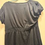 La Belle Charcoal Lace Accent Blouse Blue Size XL Photo 2