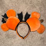 Disney  Halloween Pumpkin Ears Headband in Orange and Black Photo 4