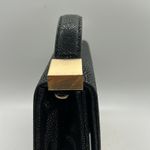 Brian Atwood Gorgeous Vintage Black Leather Evening Clutch Purse Bag ❤️❤️ Photo 9