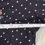 Maeve  Navy Shirt White Polka Dots Embroidered R Added Size‎ XSmall EUC Photo 2