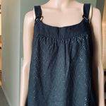 Loft black Eyelet Tank  Dress Photo 5