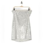 Abound  Silver Sequin Strapless Mini Dress Photo 1