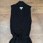 Calvin Klein  Black Belted Sleeveless Cardigan Belted Duster Photo 4