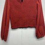 Urban Outfitters  Ballon Sleeve Crop Pumpkin Women's Top Size Medium Photo 8