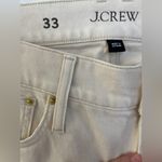 J.Crew NWT Women’s Slim Wide Leg Jeans Size 33 Off-White Stretch Denim Photo 4