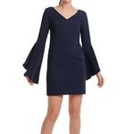 Trina Turk Nico V Neck Bell Sleeve Sheath Mini Dress Pink Size S Photo 5