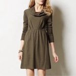Anthropologie  Saturday Sunday Olive Green Cowl Neck Babydoll Dress – Medium Photo 12