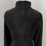 Dual Nature New  Keyhole Rib Velour Dress Mock Neck Long Sleeve Mini Black Photo 10