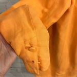 Ashley Parker x RTR stunning bold orange 2 button blazer linen blend Medium Photo 1