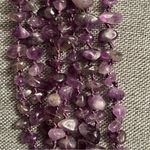 Amethyst Vintage multi strand chip necklace Photo 3