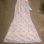 Dress the Population Helen Lace Sleeveless Surplice V-Neck Trumpet Maxi Gown M Photo 5