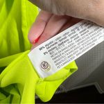 ZARA NWT Lime Green Asymmetric Bodycon Midi Dress Photo 6