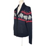 Tommy Bahama M Ocean Deep Tropical Fairisle Nordic Cardigan Sweater Jacket Photo 2