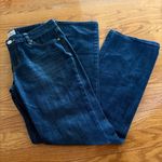 Gap  1969 Vintage Curvy Flare Wide Leg Dark Wash Blue Denim Jeans Size 29R Photo 1