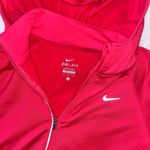 Nike Hooded 1/2 Zip Red Dri Fit Running Pullover sz S Photo 3